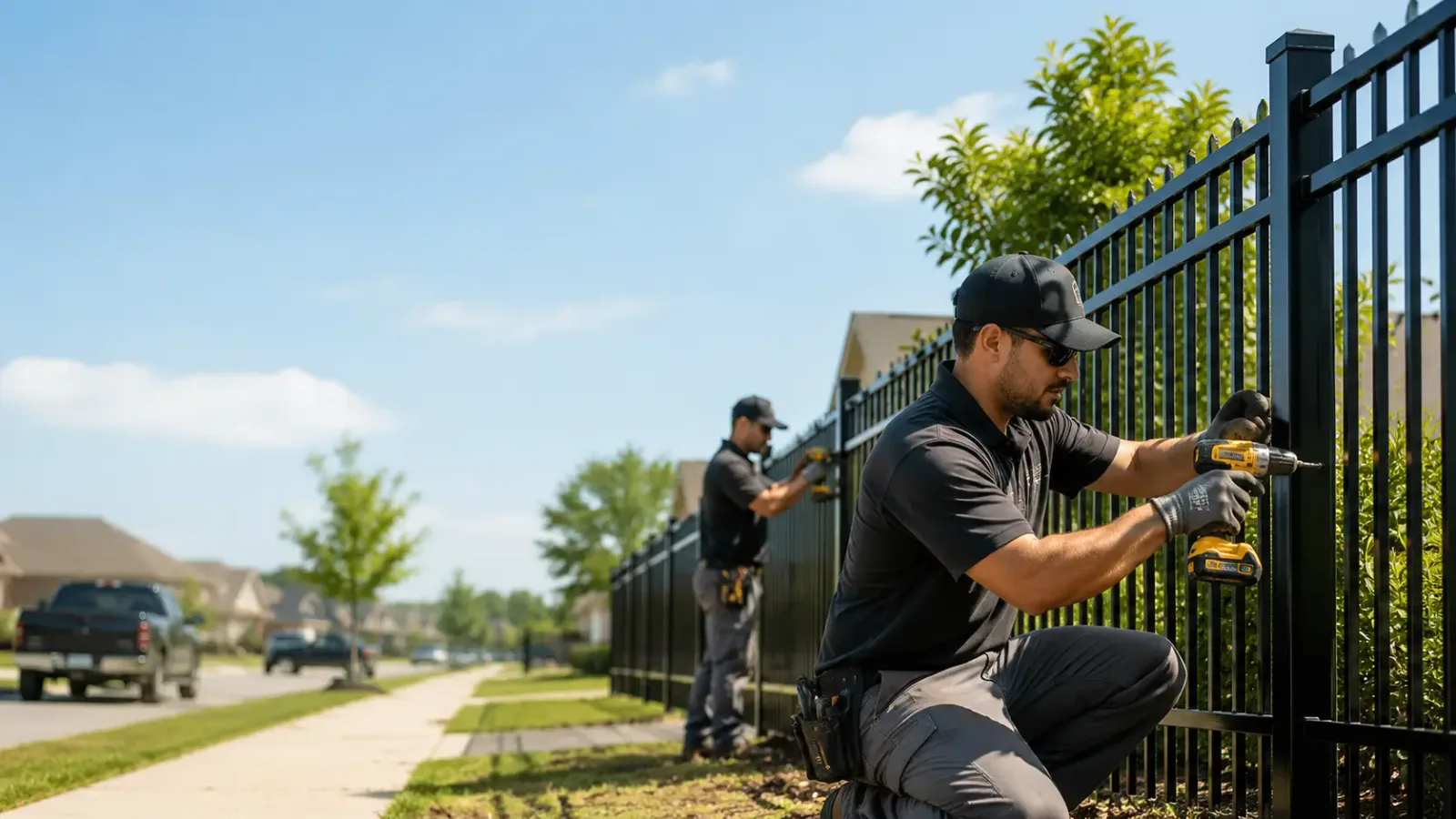 Metal Fence Installation in New Site, MS